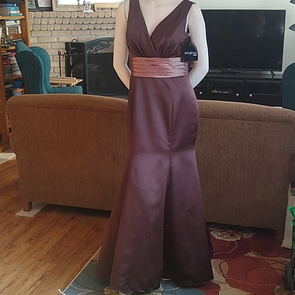 Brown De Vinci Formal Gown, NEW w/Tags